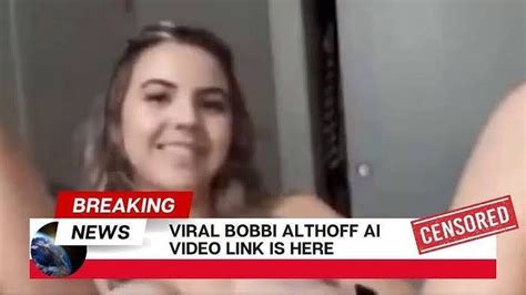 bobbi althoff leaked video porn|Bobbi Althoff leaks